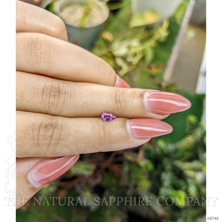 0.41 Ct. Pinkish Purple Sapphire from Ceylon (Sri Lanka)