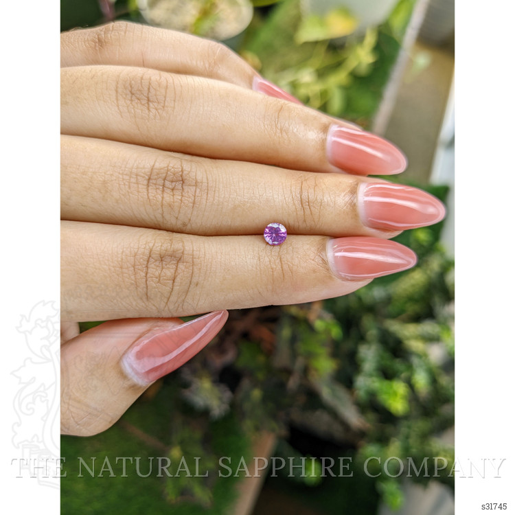 0.47 Ct. Pinkish Purple Sapphire from Ceylon (Sri Lanka)