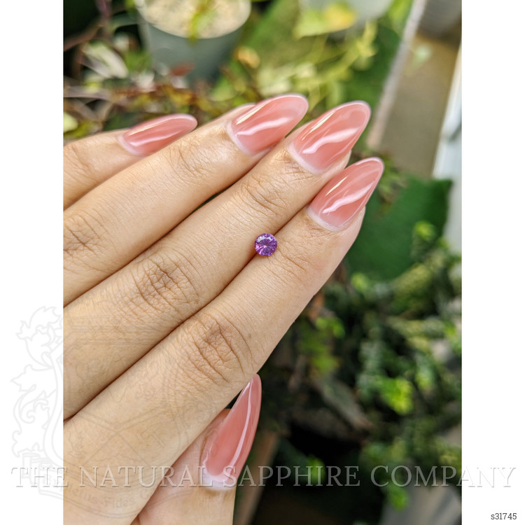0.47 Ct. Pinkish Purple Sapphire from Ceylon (Sri Lanka)