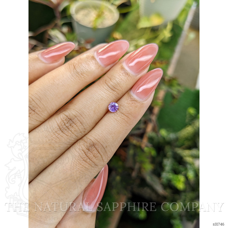 0.44 Ct. Pinkish Purple Sapphire from Ceylon (Sri Lanka)