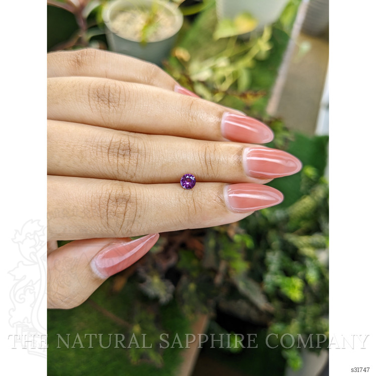 0.42 Ct. Pinkish Purple Sapphire from Ceylon (Sri Lanka)