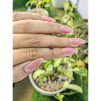 0.51 Ct. Purplish Pink Sapphire from Ceylon (Sri Lanka) Life Style