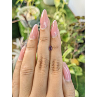 0.51 Ct. Purplish Pink Sapphire from Ceylon (Sri Lanka) Life Style