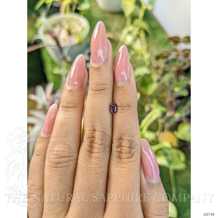0.51 Ct. Purplish Pink Sapphire from Ceylon (Sri Lanka)