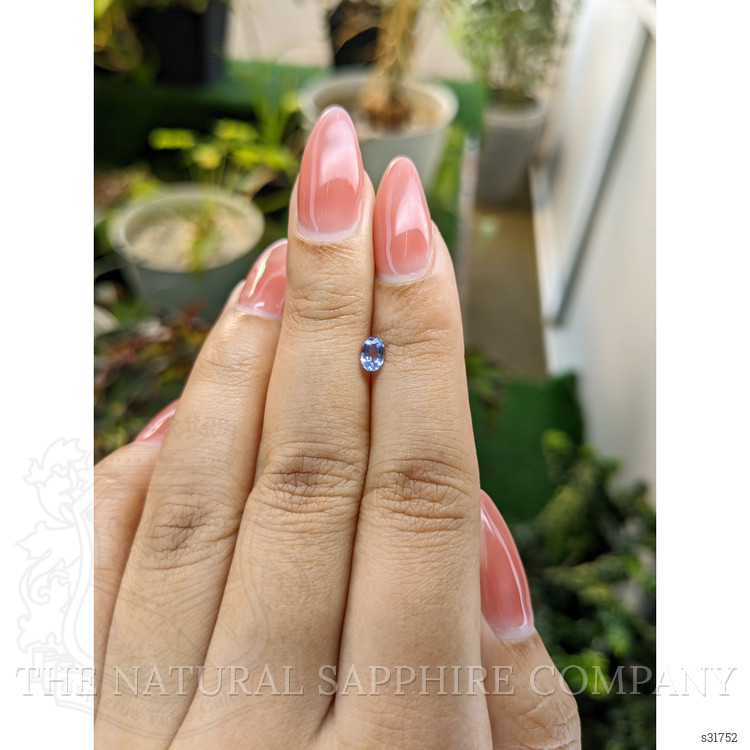 0.35 Ct. Blue Sapphire from Ceylon (Sri Lanka)