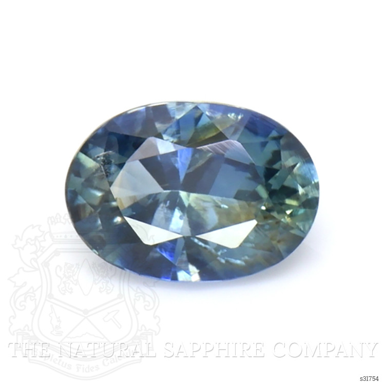 1.08 Ct. Greenish Blue Sapphire from Ceylon (Sri Lanka)