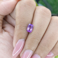 1.20 Ct. Bluish Purple Sapphire from Tanzania Life Style