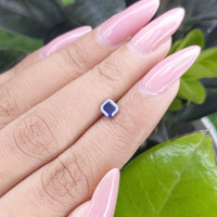 0.61 Ct. Blue Sapphire from Tanzania Life Style