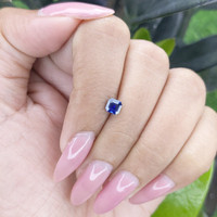 0.61 Ct. Blue Sapphire from Tanzania Life Style