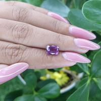 2.45 Ct. Purplish Pink Sapphire from Tanzania Life Style