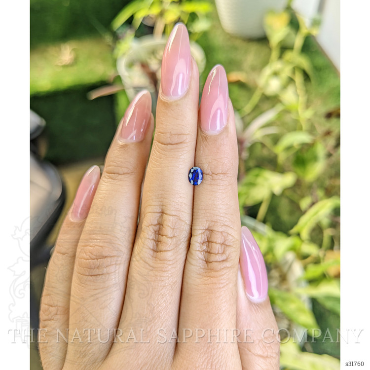0.47 Ct. Blue Sapphire from Ceylon (Sri Lanka)