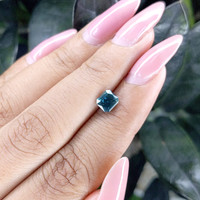1.11 Ct. Greenish Blue Sapphire from Madagascar Life Style