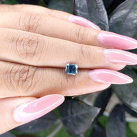 1.11 Ct. Greenish Blue Sapphire from Madagascar Life Style