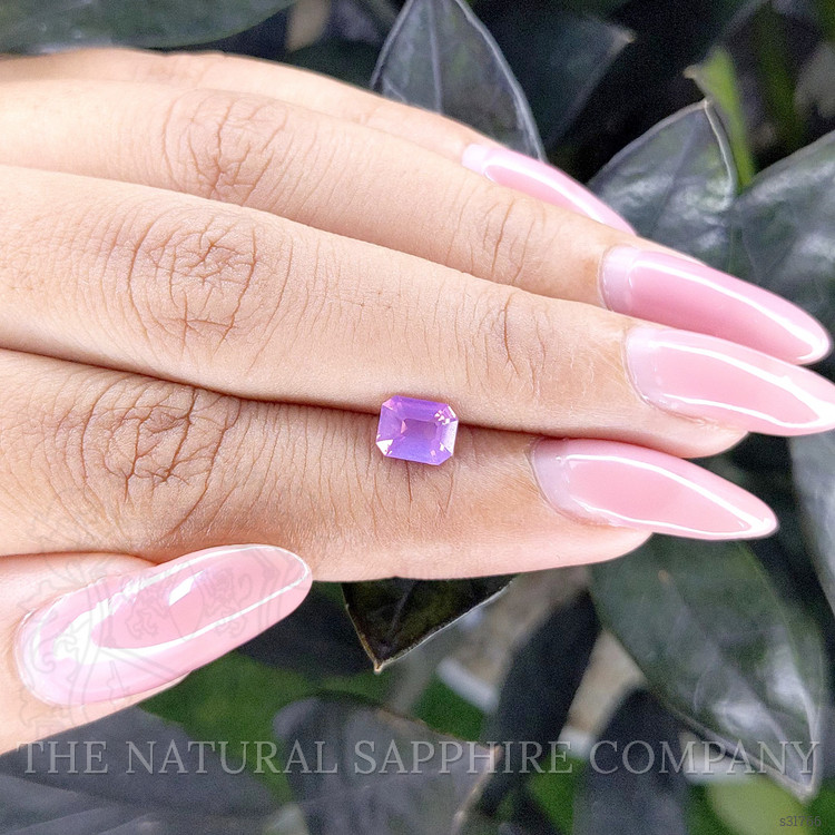 1.04 Ct. Purplish Pink Sapphire from Ceylon (Sri Lanka)