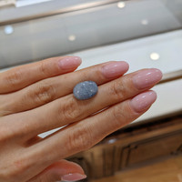 7.76 Ct. Greyish Blue Star Sapphire from Burma (Myanmar) Life Style