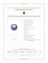 3.59 Ct. Blue Star Sapphire from Burma (Myanmar) Scan Report