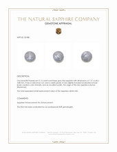 2.13 Ct. Grey Star Sapphire from Burma (Myanmar) Appraisal