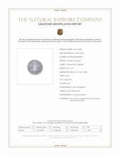 2.13 Ct. Grey Star Sapphire from Burma (Myanmar) Scan Report