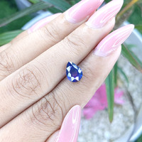 2.61 Ct. Purplish Blue Sapphire from Madagascar Life Style