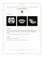 3.04 Ct. White Sapphire from Tanzania Appraisal