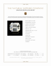 3.04 Ct. White Sapphire from Tanzania Scan Report