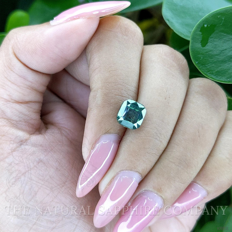 3.38 Ct. Bluish Green Sapphire from Tanzania