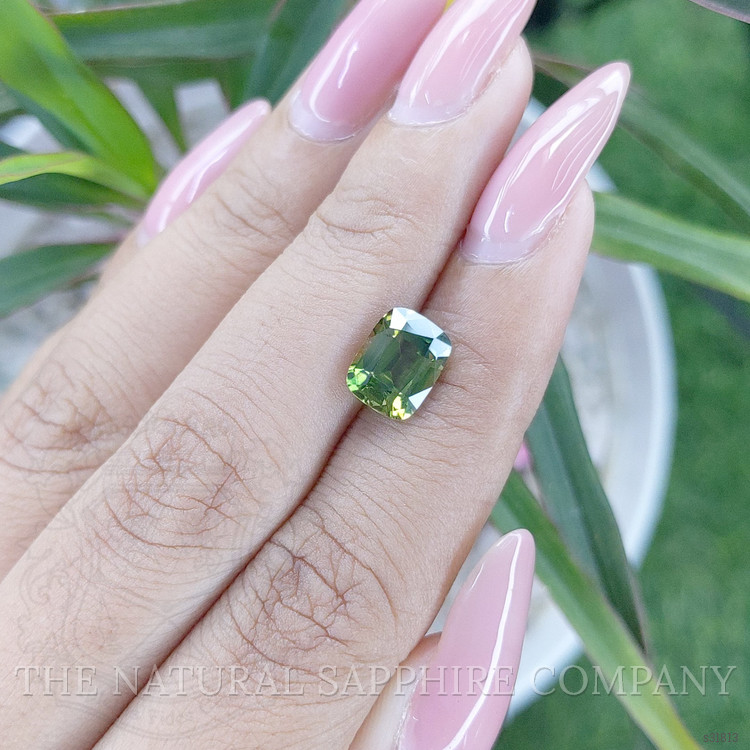 2.75 Ct. Yellowish Green Sapphire from Australia