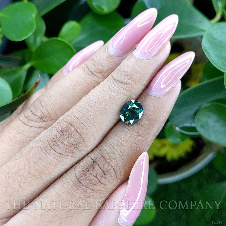 2.16 Ct. Bluish Green Sapphire from Tanzania