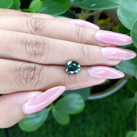 2.16 Ct. Bluish Green Sapphire from Tanzania Life Style