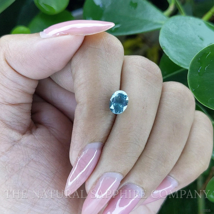2.09 Ct. Greenish Blue Sapphire from Tanzania