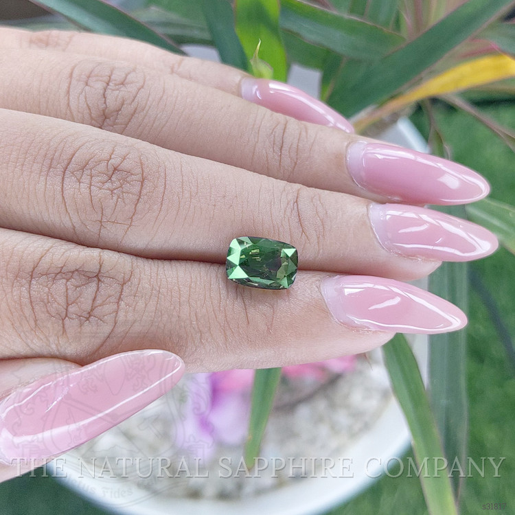 3.55 Ct. Yellowish Green Sapphire from Tanzania