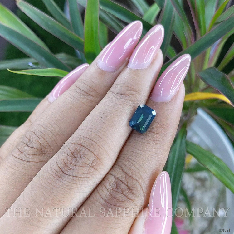 2.60 Ct. Bluish Green Sapphire from Tanzania