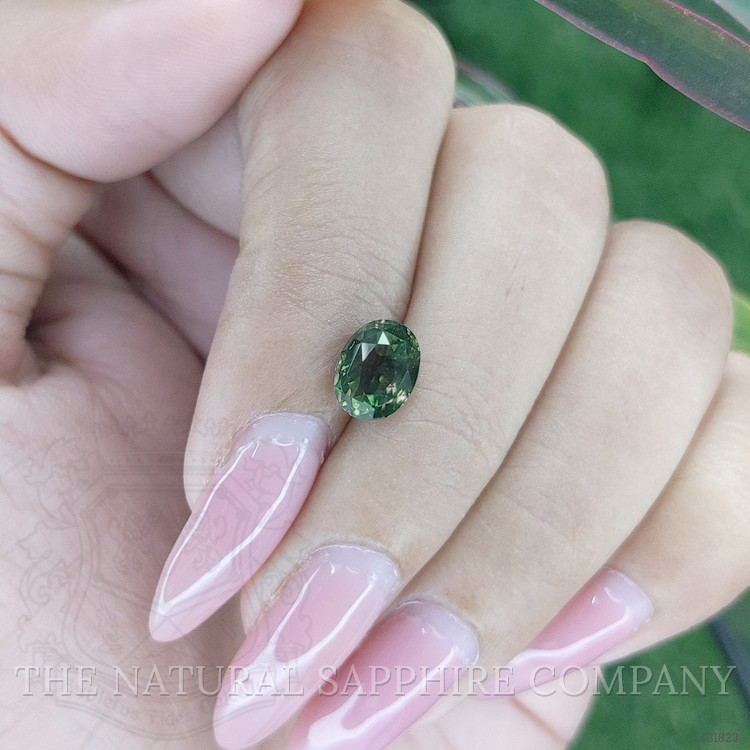 2.08 Ct. Bluish Green Sapphire from Tanzania