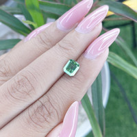 1.73 Ct. Green Sapphire from Tanzania Life Style