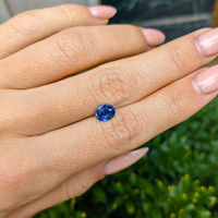 1.10 Ct. Blue Sapphire from Ceylon (Sri Lanka) Life Style