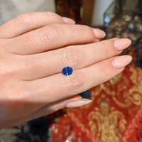 1.10 Ct. Blue Sapphire from Ceylon (Sri Lanka) Life Style