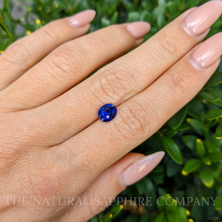 2.01 Ct. Blue Sapphire from Ceylon (Sri Lanka)