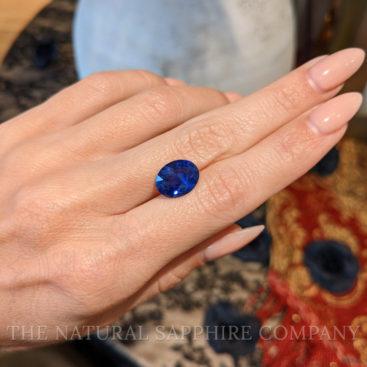6.09 Ct. Blue Sapphire from Ceylon (Sri Lanka)