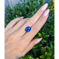 6.09 Ct. Blue Sapphire from Ceylon (Sri Lanka) Life Style