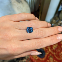 5.03 Ct. Blue Sapphire from Ceylon (Sri Lanka) Life Style