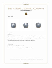 3.24 Ct. Bluish Grey Star Sapphire from Burma (Myanmar) Appraisal