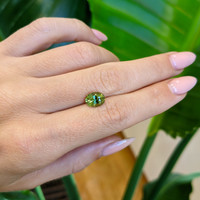 2.02 Ct. Yellowish Green Sapphire from Ceylon (Sri Lanka) Life Style