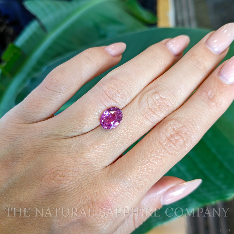 3.02 Ct. Purplish Pink Sapphire from Ceylon (Sri Lanka)