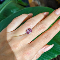 3.03 Ct. Pinkish Brown Sapphire from Ceylon (Sri Lanka) Life Style