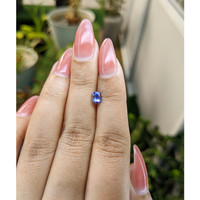 0.76 Ct. Blue Sapphire from Ceylon (Sri Lanka) Life Style