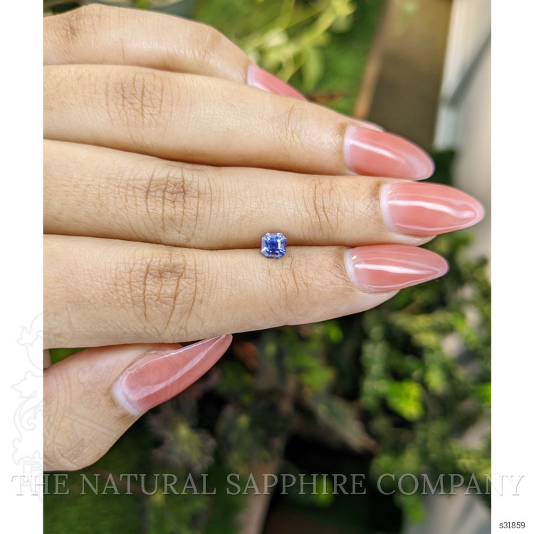 0.59 Ct. Blue Sapphire from Ceylon (Sri Lanka)
