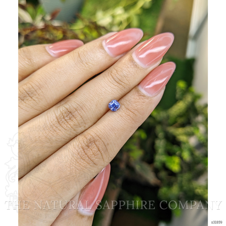 0.59 Ct. Blue Sapphire from Ceylon (Sri Lanka)