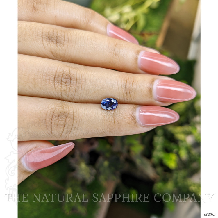 1.38 Ct. Blue Sapphire from Ceylon (Sri Lanka)