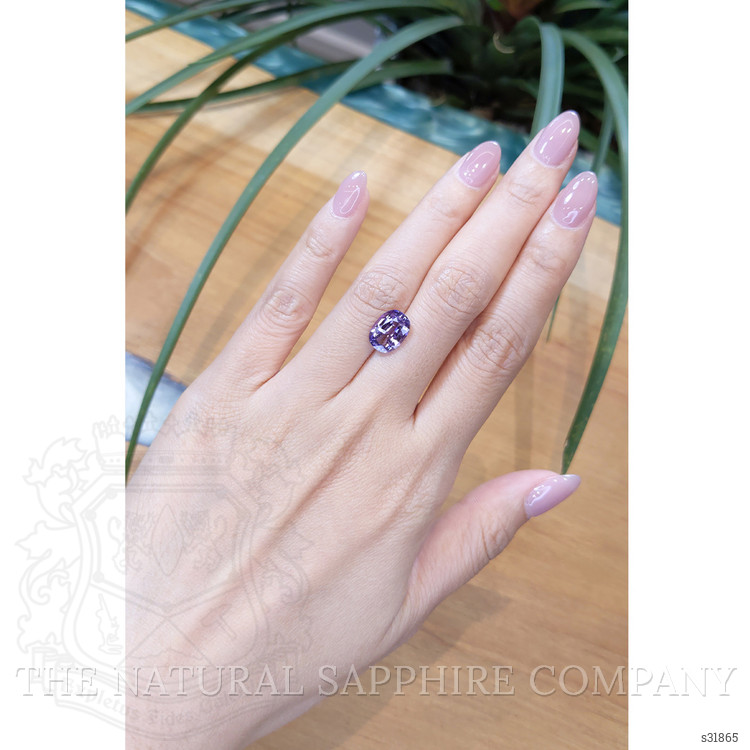 3.77 Ct. Bluish Purple Sapphire from Ceylon (Sri Lanka)