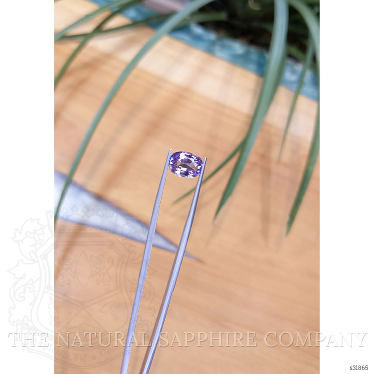 3.77 Ct. Bluish Purple Sapphire from Ceylon (Sri Lanka)